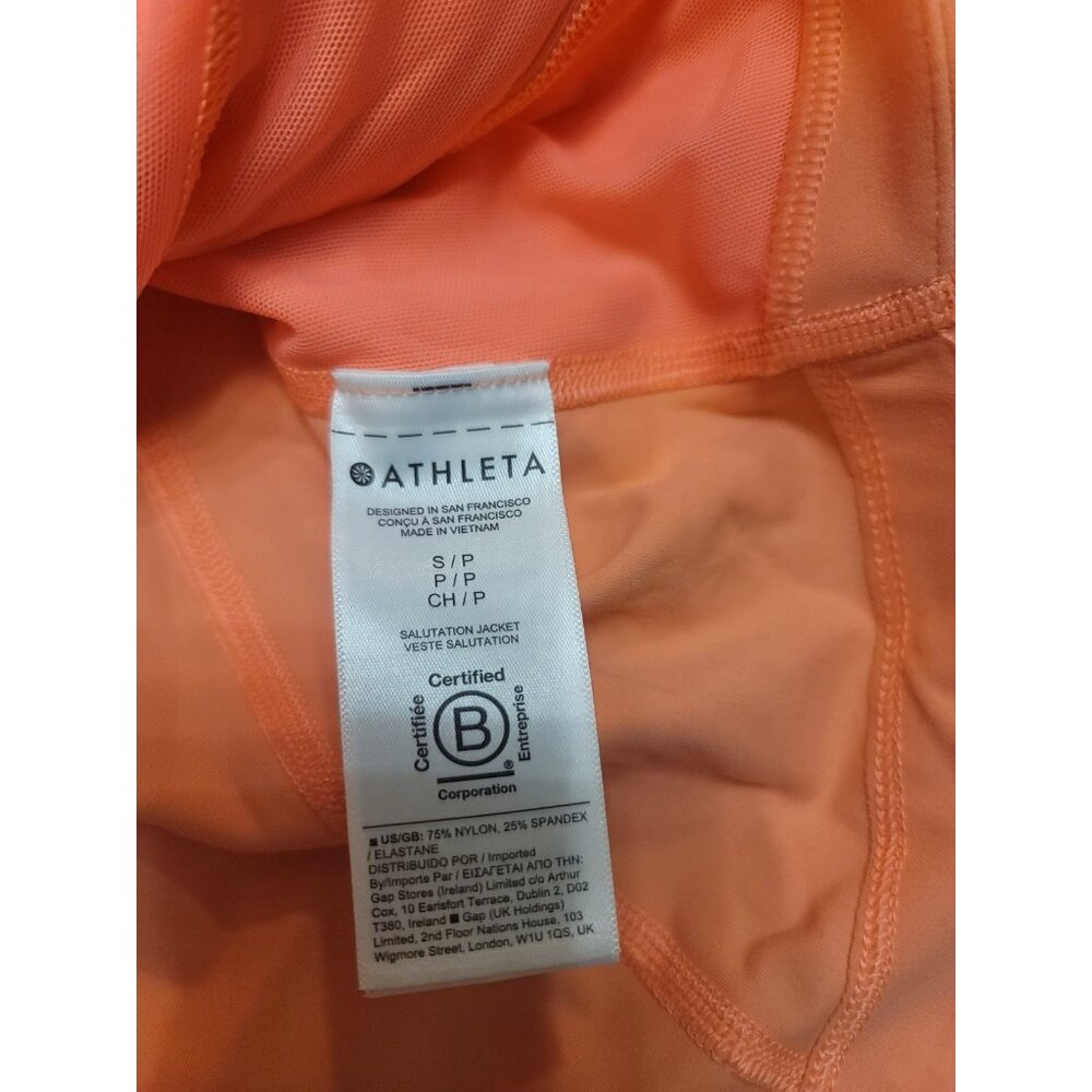 Athleta Salutation Jacket Size Small Peach Color … - image 7